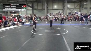 105 lbs Quarterfinal - Andrew Peterson, Topeka Blue Thunder vs Xzander Donner, Russell WC