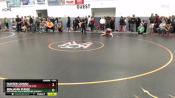 150 lbs Quarterfinal - Benjamin Fudge, Anchorage Youth Wrestling Academy vs Hunter Cowan, Baranof Bruins Wrestling Club