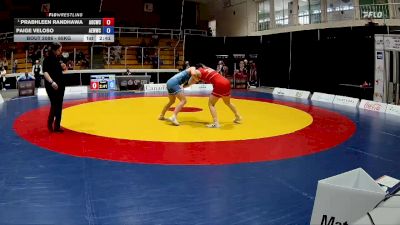 65kg Round 2 - Prabhleen Randhawa, Akhara Of Champions Wrestling Club vs Paige Veloso, Alberta Elite Women`s Wrestling Club