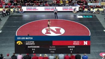 133: Austin DeSanto, Iowa vs. Brian Peska, Nebraska