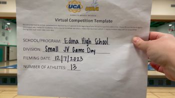 Edina High School [Small Junior Varsity Game Day] 2023 UCA & UDA December Virtual Challenge
