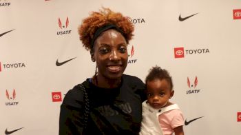 Nia Ali, With Her Kids, Reacts To Runner-Up In 100mH