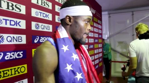 Rai Benjamin Gets Third In "Sloppy" Race, Explains Heel Injury