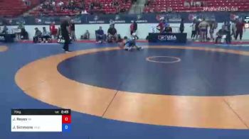 70 kg Round Of 64 - Joshua Reyes, Oregon vs John Simmons, Michigan