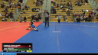 45 lbs Cons. Semi - Jack Paulus, Central Springs Panthers vs Theseus Yang-Elson, Summit Wrestling Academy