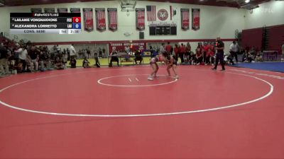 117 lbs Cons. Semi - Lailanie Vongnakhone, Fresno City College vs Alexandra Lorretto, Lassen College
