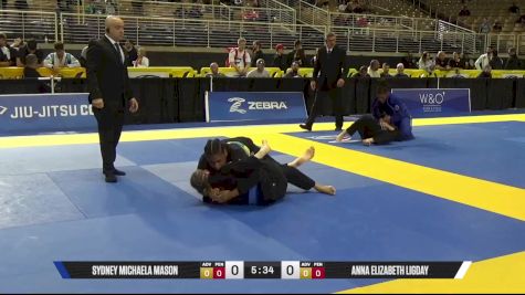 Anna Elizabeth Ligday vs Sydney Michaela Mason 2025 Pan Jiu Jitsu IBJJF Championship