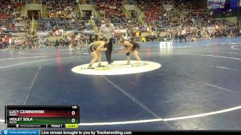 125 lbs Champ. Round 1 - Lucy Czarnowski, Fargo vs Violet Sola, Velva