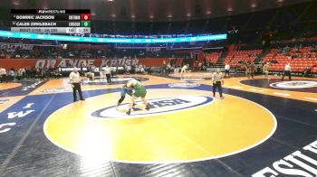 2A 285 lbs Champ. Round 1 - Caleb Zirklebach, Lincoln vs Dominic Jackson, Crete (C.-Monee)