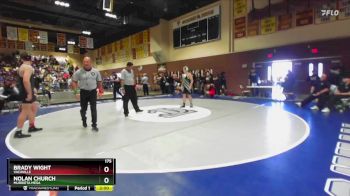 175 lbs Champ. Round 2 - Brady Wight, Vacaville vs Nolan Church, Murrieta Mesa