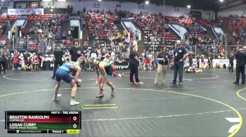 122 lbs Cons. Round 2 - Braxton Randolph, Clinton WC vs Logan Curry, Martin Mean Machine