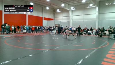 124 lbs Champ. Round 1 - Angel Kreider, Trine vs Lola Barkby, Indiana Tech