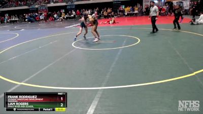 125 lbs Cons. Semi - Liam Rogers, Eagle River High School vs Frank Rodriguez, Student Wrestling Development Program