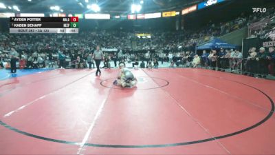 3A 120 lbs Cons. Semi - Kaden Schaff, Nezperce vs Ayden Potter, Malad