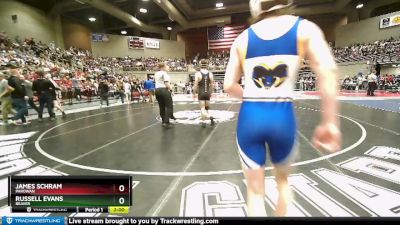 2A 138 lbs Champ. Round 1 - Russell Evans, Beaver vs James Schram, Parowan