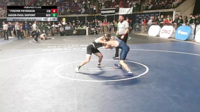 D 2 132 lbs Quarterfinal - Foster Peterson, St. Thomas More vs Jakob-Paul Dupont, Rayne