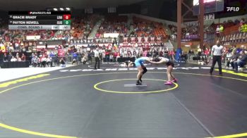 135 lbs Cons. Round 2 - Gracie Brady, Lindsborg-Smoky Valley HS vs Payton Newell, Clearwater HS