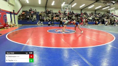 117 lbs Quarterfinal - Riley Robinson, Bixby HS Girls vs Brinlee Taylor, McAlester Youth Wrestling