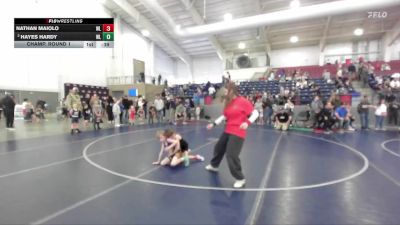47 lbs Champ. Round 1 - Nathan Maiolo, Champions Wrestling Club vs Hayes Hardy, Box Elder Stinger Wrestling