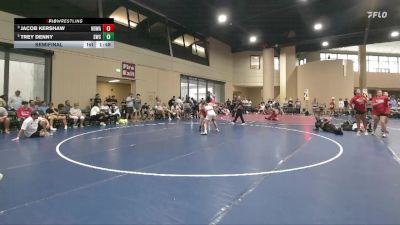 138 lbs Semifinal - Jacob Kershaw, North DeSoto Wrestling Academy vs Trey Denny, Stronghold Wrestling Club
