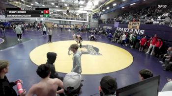 126 lbs Champ. Round 1 - Joseph Cronk, St. Ignatius vs Brander McCollum, Ronan