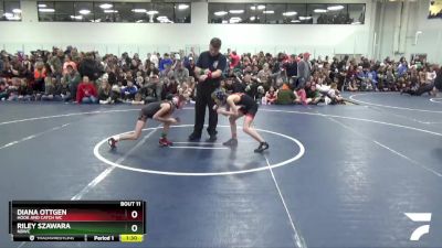 68 lbs Champ. Round 1 - Diana Ottgen, Hook And Catch WC vs Riley Szawara, NBWC