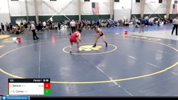 125 lbs Cons. Round 2 - Cooper Cohee, Chadron State vs Ian Balana, Western Colorado University