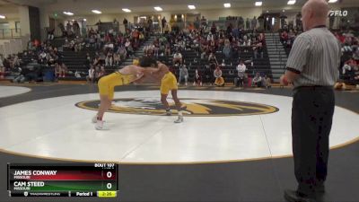 157 lbs Semifinal - Cam Steed, Missouri vs James Conway, Missouri