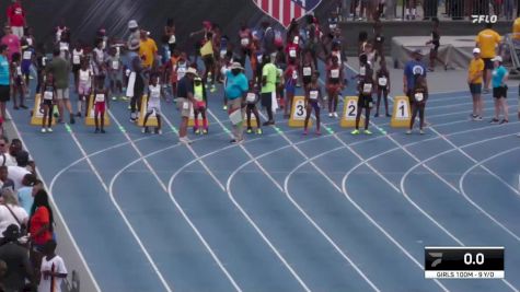 Youth Girls' 100m Championship, Semi-Finals 1 - Age 9