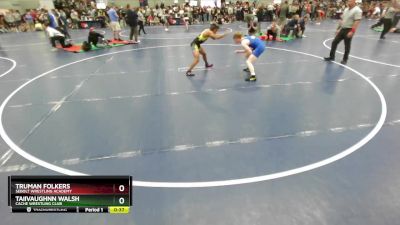 126 lbs Cons. Round 5 - Taiivaughnn Walsh, Cache Wrestling Club vs Truman Folkers, Sebolt Wrestling Academy