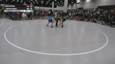 132 lbs Champ. Rd Of 32 - Bryar Hooks, Cowboy Wrestling Club vs Aiden Rivera, Texas