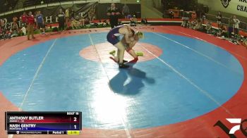 175 lbs Quarters & Wb (16 Team) - Anthony Butler, Idaho 1 vs Nash Gentry, Montana 2