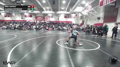 144 lbs Cons. Round 2 - Aliasian Kydyrkhan, Pacific Grove vs Bret Laptalo, Christopher