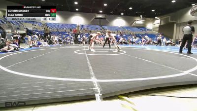 132 lbs Quarterfinal - Corbin Massey, Unattached vs Clay Smith, SAWA