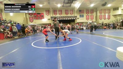 85 lbs Consolation - Ezekiel Mashburn, Collinsville Cardinal Youth Wrestling vs Bowen Schubert, Chandler Takedown Club