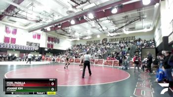 135 lbs Champ. Round 2 - Itzel Padilla, Excelsior Charter vs Joanne Kim, La Canada
