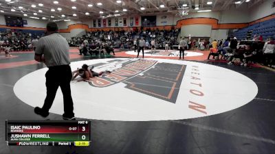 125 lbs Champ. Round 2 - Isaic Paulino, Roanoke vs Jushawn Ferrell, Alma College