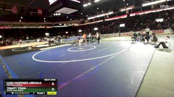 Girls 105 lbs Champ. Round 1 - Trinity Town, Moses Lake (Girls) vs Luna Martinez-Arevalo, Centralia (Girls)