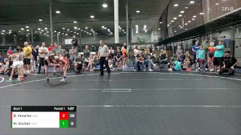 84 lbs Round 1 (8 Team) - Brennen Veverka, U2 Upstate Uprising Blue vs Matt Kocher, Team Gotcha