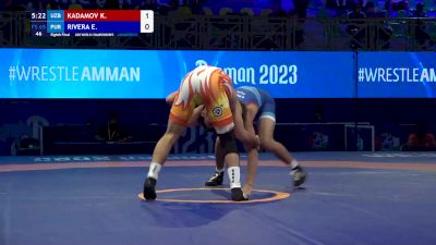 65 kg 1/8 Final - Kamronbek Kadamov, Uzbekistan vs Eligh Rivera, Puerto Rico