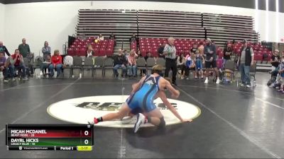 159 lbs Placement Matches (8 Team) - Dayrl Hicks, Legacy Blue vs Micah McDanel, Beast Mode