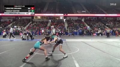 80 lbs Champ. Round 1 - Kinsley Motter, South Central Punisher vs Adalynn Creamer, Russell Wrestling Club