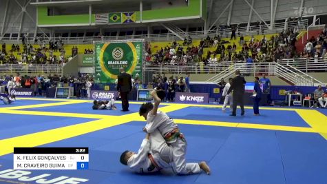 KAUÊ FELIX GONÇALVES RODRIGUES D vs MATHEUS CRAVEIRO GUIMARÃES 2023 Brasileiro Jiu-Jitsu IBJJF