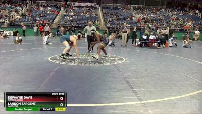 3A 215 lbs Champ. Round 1 - Landon Sargent, Cape Fear vs Dewayne Davis, North Gaston