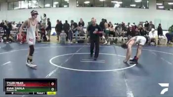 135 lbs Champ. Round 1 - Evan Zavala, Monroe WC vs Tyler Milks, Jonesville Youth WC