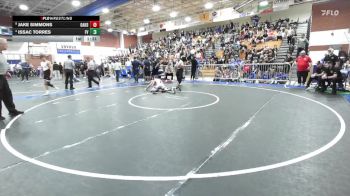 126 lbs Semifinal - Jake Simmons, Oakdale vs Issac Torres, Fountain Valley