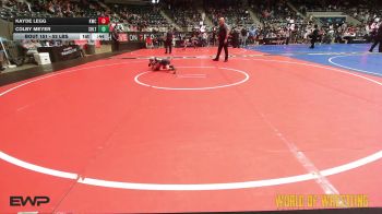 52 lbs Consi Of 4 - Kayde Legg, Keystone Wrestling Club vs Colby Meyer, Sebolt Wrestling Academy
