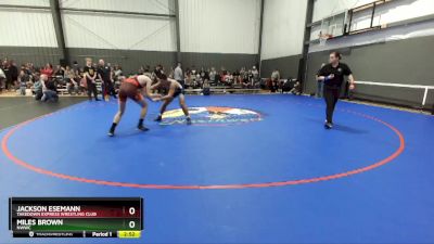 160 lbs Cons. Round 2 - Jackson Esemann, Takedown Express Wrestling Club vs Miles Brown, NWWC