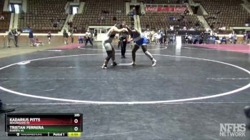 285 lbs Cons. Round 3 - Tristan Ferrera, Elberta HS vs Kadarius Pitts, Beauregard HS