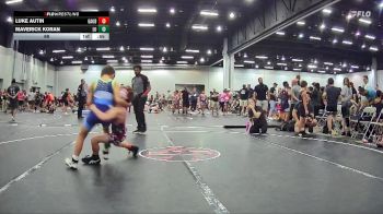 68 lbs Round 3 (8 Team) - Luke Autin, GA United Blue vs Maverick Koran, Level Up Wrestling
